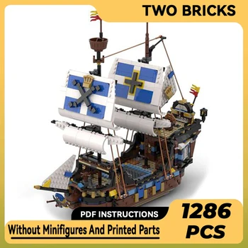 Technical Moc Bricks Piratų laivo modelis Imperial Rapid Ship moduliniai statybiniai blokai Dovanų žaislai vaikams 