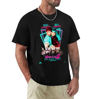 tshirt prekės ženklo marškinėliai Neon 80's GREASE 2 marškinėliai mielos viršūnės Korėjos mados vyriški grafiniai marškinėliai hiphopas Atsitiktiniai viršutiniai marškinėliai