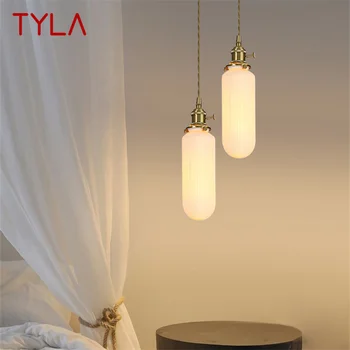 TYLA Modern Brass Pakabukas LED Nordic Creative Simply Keramika Pakabinama lempa namams Valgomasis miegamasis Lova
