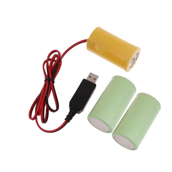 USB į 4.5V LR20 D Baterijos Šalintuvai, maitinimo adapterio laidas Prailgintas laikrodžio įtaiso tarnavimo laikas Daugkartinio naudojimo ir paprastas naudoti