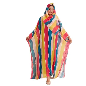 Vakarinė suknelė Moterys Dashiki Muslim Fashion Abaya African Clothes Chabe Marocaine Luxury Dubai Kaftan suknelė Vetement Didelis dydis