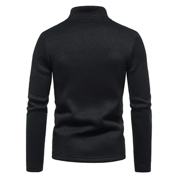 Vyriški megztiniai Pusė užtrauktuko Džemperis Megztinis ilgomis rankovėmis Marškinėliai Vienspalvis laisvalaikio megztinis Kelių dydžių variantai