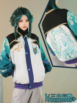 Xiao mados paltų žaidimas Genshin Impact Rose Cosplay kostiumas Anime Man Windbreaker vaidmenų žaidimų drabužiai 2023 m. Dydžiai S-XL Naujas
