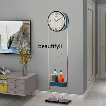 yj Šiuolaikinė šviesos prabanga Senelio laikrodis Pagrindinis Svetainė Mada Kūrybinė vertikali dekoravimo Laikrodis Paprasta asmenybė