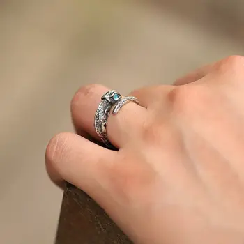 Šaunios retro dovanos Reguliuojamas driežo asmenybės žiedas Chameleono žiedo papuošalai