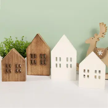 Šiuolaikinė medžio apdaila Sukurkite atmosferą Medžio amatai Ekologiškas Mažas namas Medžio ornamentas Kalėdinis dekoras